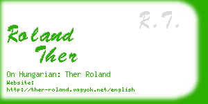 roland ther business card